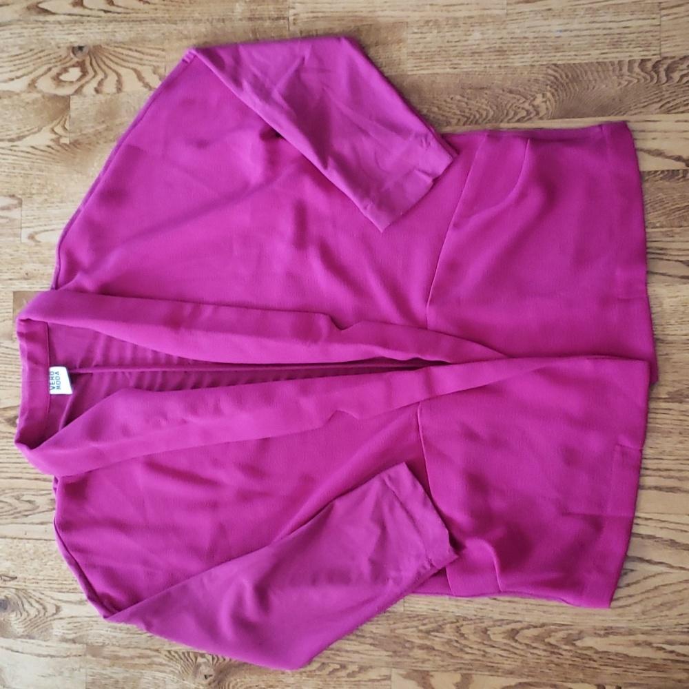 (M) VERO MODA Lightweight Barbiecore Business Casual Academia Classic Collared